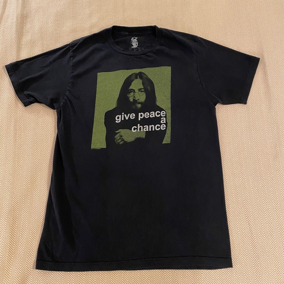 2008 John Lennon Give Peace A Chance T Shirt - Picture 1 of 5